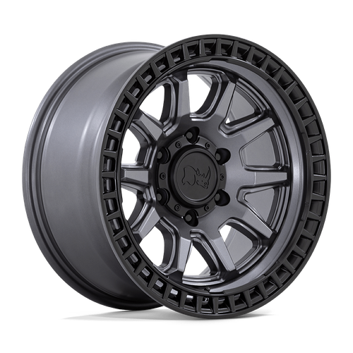 CALICO 20X9, 6X135, 5, 0mm MATTE METAL WITH MATTE BLK LIP - BR001AB20906300