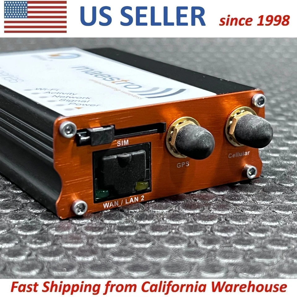 Maestro Lantronix D2SPHERE E220 Series High-speed 3G LTE WAN LAN WiFi GPS Router - Image 3 of 4