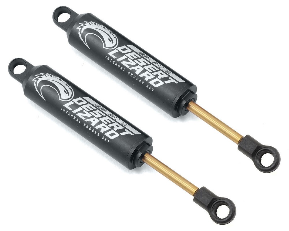 90mm Desert Lizard Two Stage Internal Spring Shock (2) Black YEA-DDL-090BK