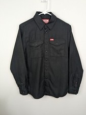 Dixxon Flannel Shirt The Outlaw Men  s Extra Small Black Pearl Snap Button Up