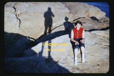 Shadows at Momauguin, East Haven, Connecticut in 1950s, Kodachrome Slide p25b