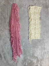 Neck Scarves. 1 Pink  1 Ivory. Very Stylish. Beautiful Round Fashion