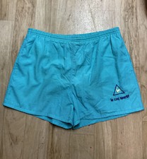Vintage Le Coq Sportif Men s Aqua Mesh Lined Tennis Sports Shorts
