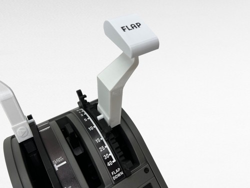 Boeing 737 Combined White Throttle Lever Addons for Thrustmaster TCA, Flightsim - Picture 8 of 14