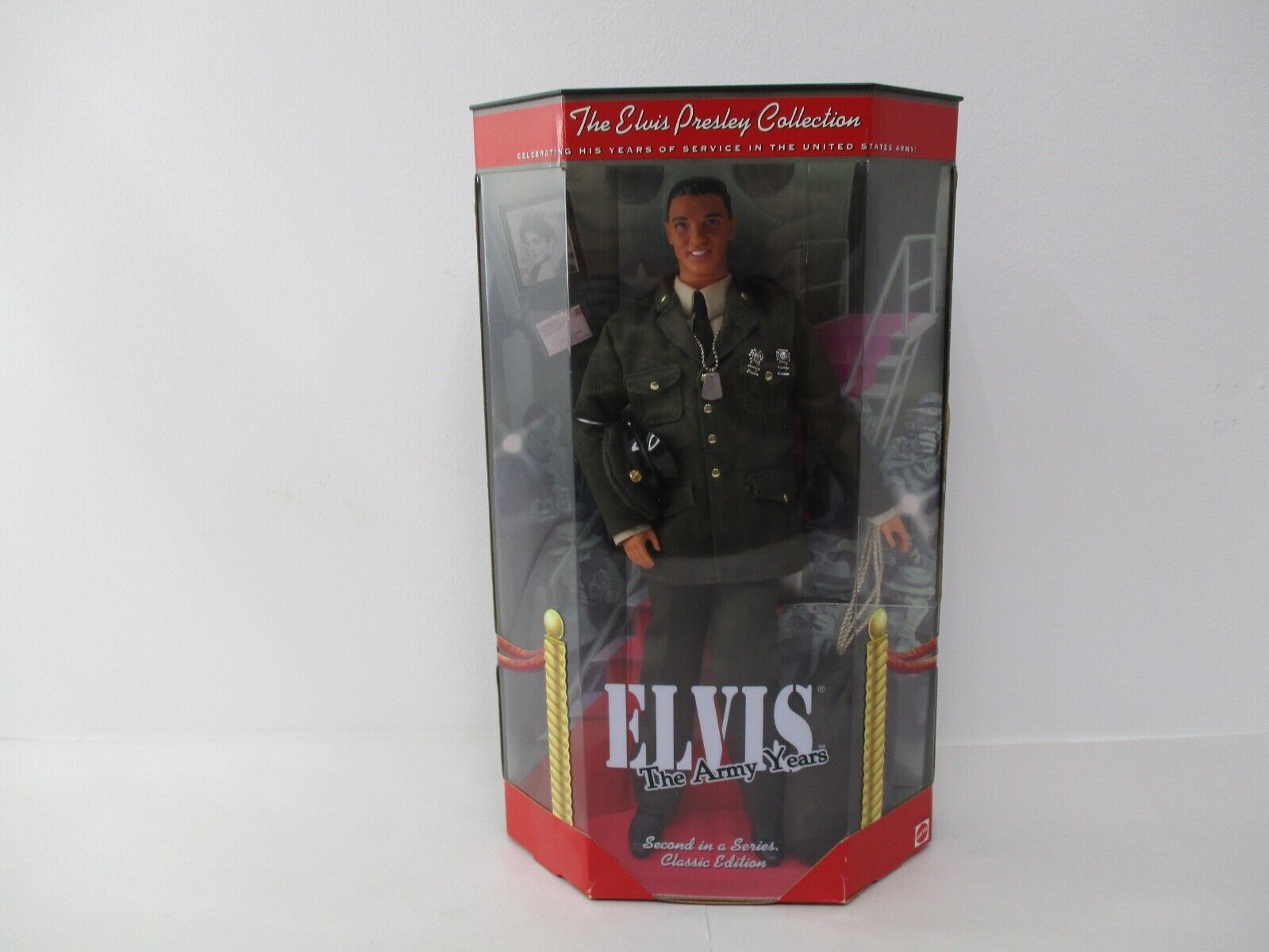 VINTAGE MATTEL BARBIE 1999 ELVIS PRESLEY COLLECTION THE ARMY YEARS NEW IN BOX