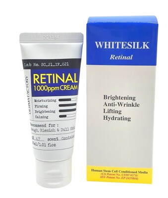 WHITESILK Retinaldehyde (1000ppm) & Bakuchiol Anti-Wrinkle Power Cream (30ml)