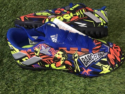 AUSVERKAUFT brandneu Nemeziz Messi Adidas Turnschuhe Größe 4 JNR Astro Turf Fußball