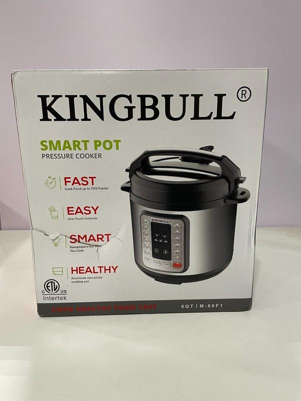 KINGBULL 12-in-1 Electric Pressure Cooker Instant Multi-Use Non-Stick Pot Slo...