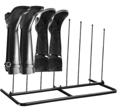 Stiefel Schuhregal Eisen 4 Paar Regal Stiefel Halter Ständer Aufbewahrung 