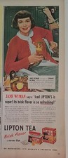 1948 Lipton tea bags Jane Wyman Johnny Belinda movie Star ad