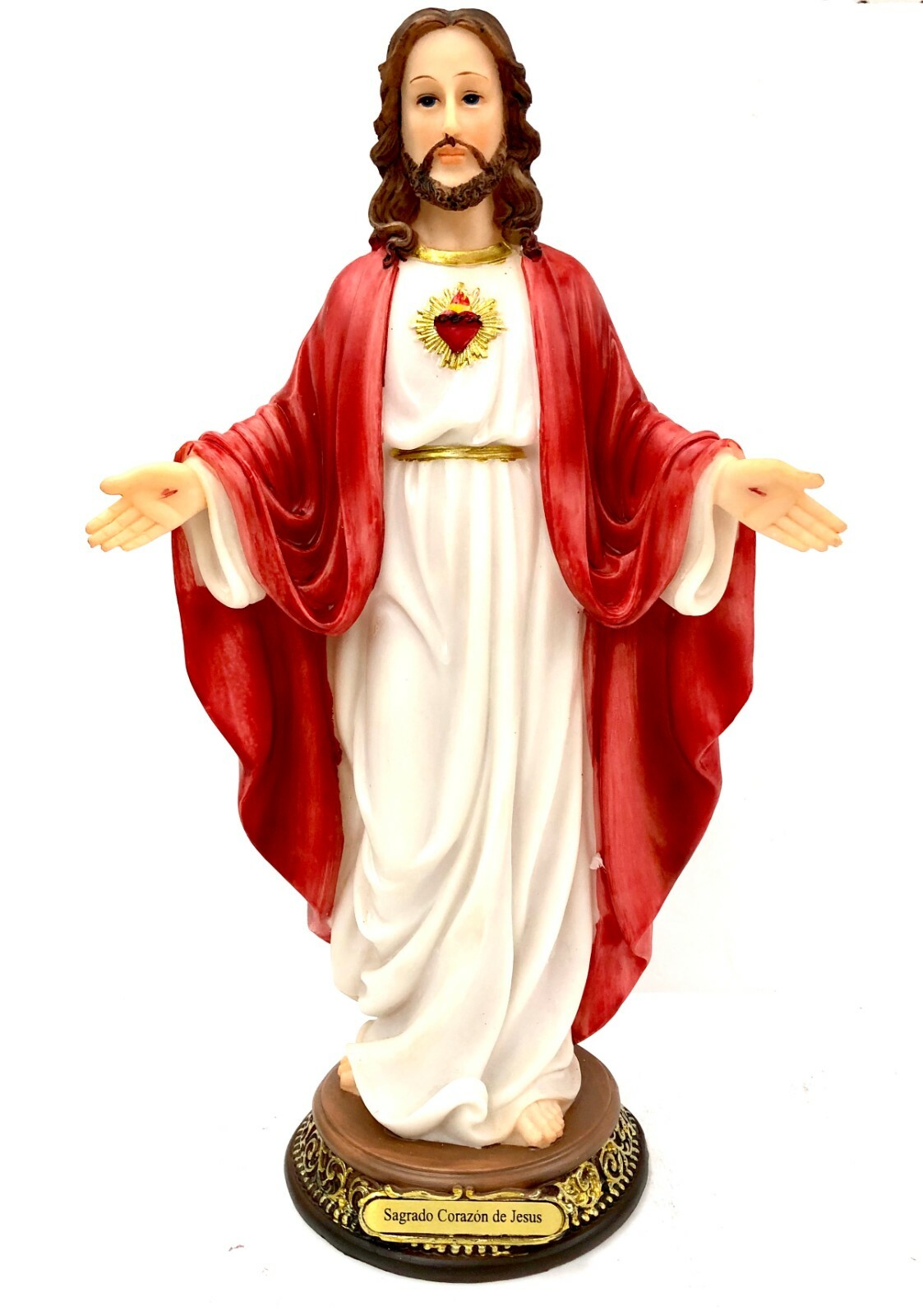 12" Sagrado Corazon de Jesus Sacred Heart of Jesus Statue Estatua