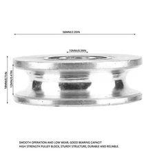 56mm High Strength Bearing Wheel Wire Rope Lifting Guide For Pulley Block New