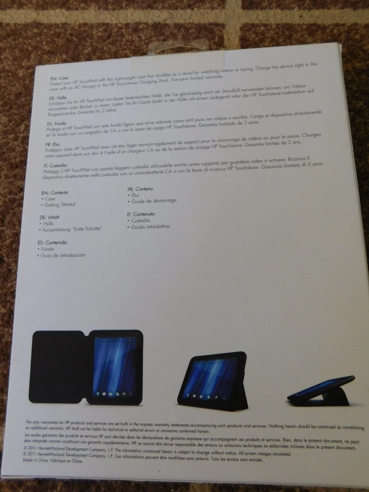 HP TouchPad FB359UA 32GB, Wi-Fi, 9.7in - Glossy Black + Case Bundle NEW SEALED - Image 3 of 4