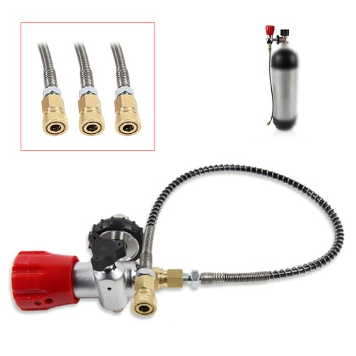 Tank Fill Station Filter 4500PSI SCBA Valve Fill Station w/Hose for PCP Air Tank - Picture 1 of 6