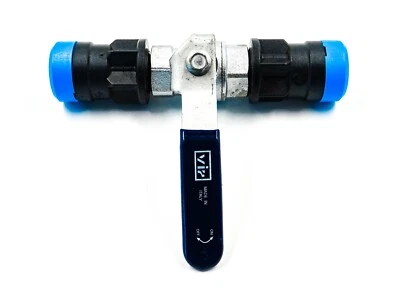 Schneider Druckluft Absperrhahn mit Kugelhahn & 18 mm Steckverbinder - 18231210