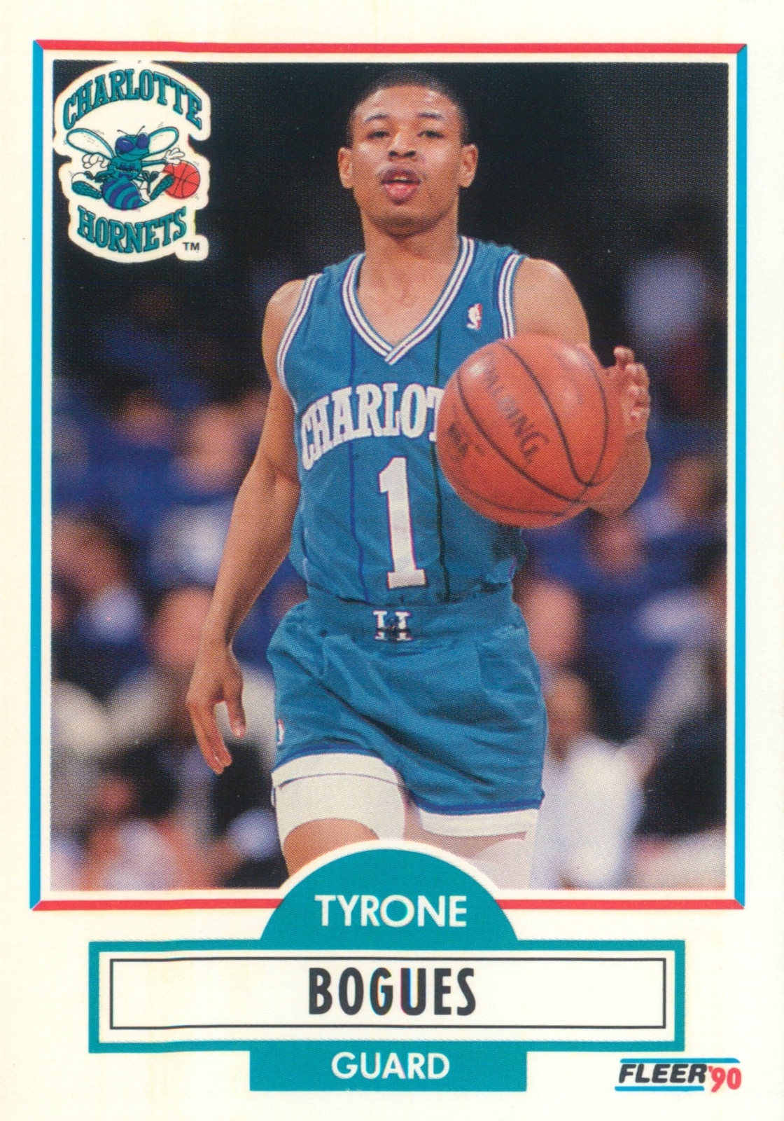 Ty Muggsy Bogues 199091 Fleer Basketball Card 16 Charlotte