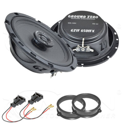 GROUND ZERO LAUTSPRECHER für SEAT EXEO 2008-2013 Front Heck 2-Wege 110W #AHN3