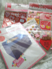 Scrapbook Stickers - LOT OF 5 SHEETS - HEARTS VALENTINE