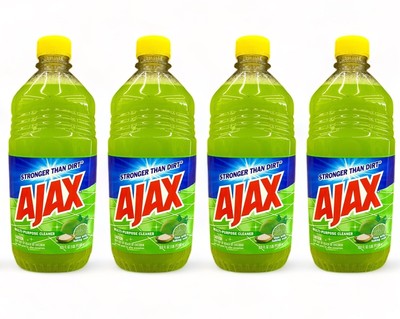 AJAX MULTI PURPOSE CLEANER LIME WITH BAKING SODA 16.9oz 4 PK FREE SHIPPING  