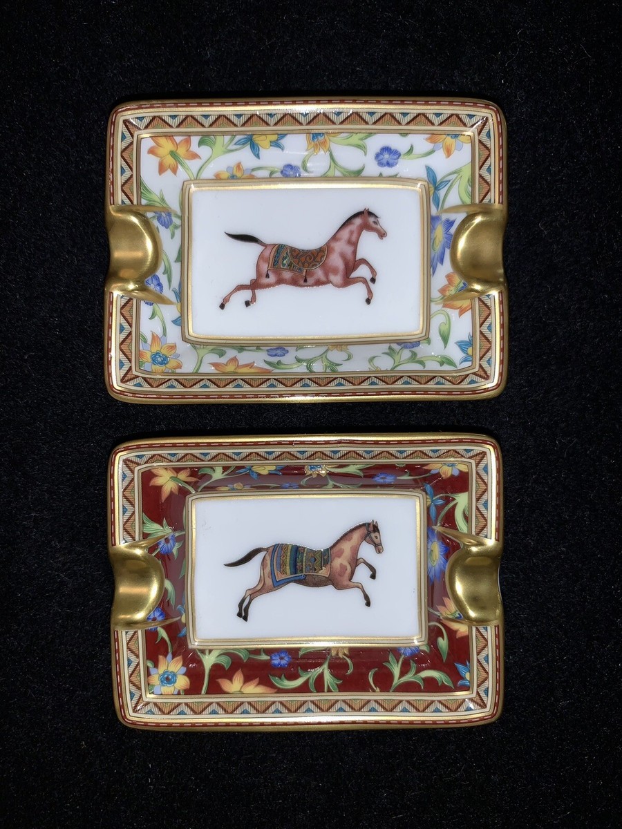 Hermes CHEVAL d'ORIENT Set of 2 Mini Decorative/Ashtrays | eBay