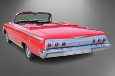 1962 Chevy Impala Ss 409 13x19 Poster Style Photoart 10m Hq Chevrolet Roman Red