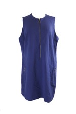 Rachel Rachel Roy Plus Size Blue Zip-Up Shift Dress  2X