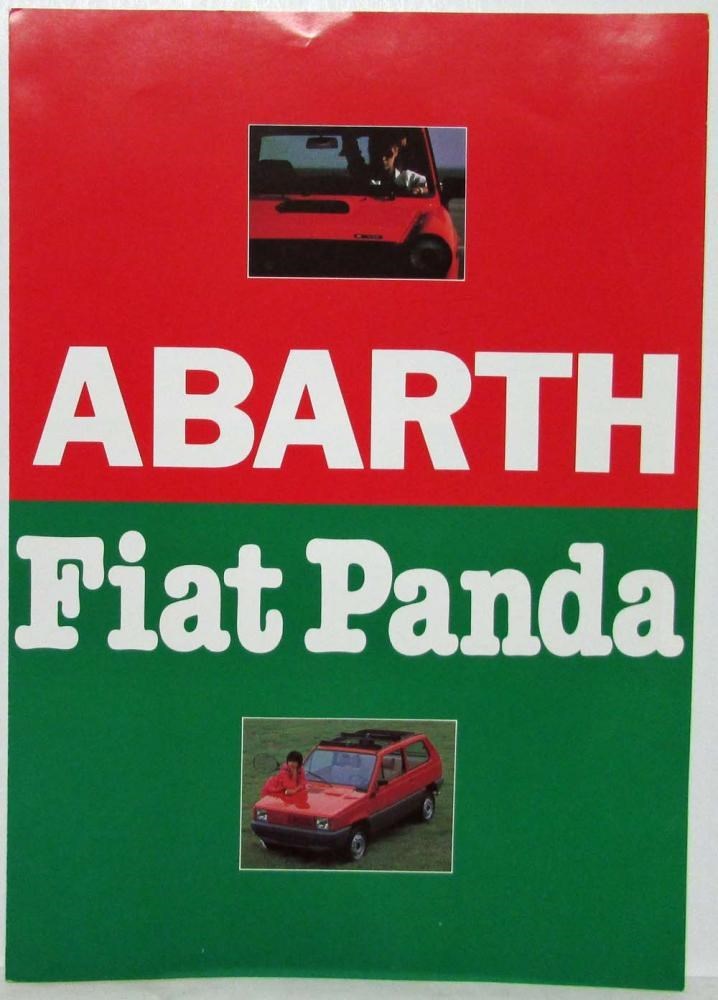 1980-1986 Fiat 141 Panda and Abarth A112 Sales Brochure - Japanese