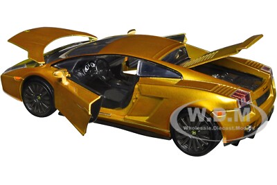 Voiture Miniature de Collection - JADA TOYS - LAMBORGHINI Gallardo - Gold Metallic - 1/24 - Fast