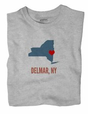 Delmar New York NY T-Shirt HEART Delmar New York NY T-Shirt HEART