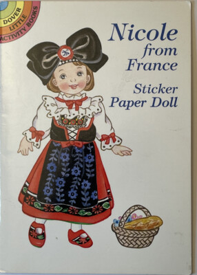Nicole From France - Sticker Paper Doll Book Yuko Green - Dover