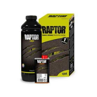 UPOL RAPTOR Lack in schwarz, weiss und tönbar - Flaschen Kit inkl. Härter