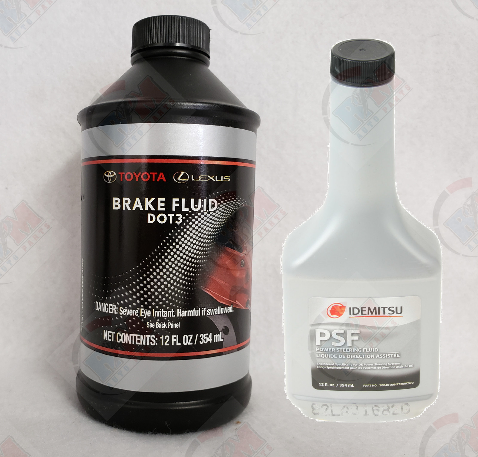 GENUINE DOT 3 Brake Fluid + Idemitsu Power Steering Fluid for Toyota