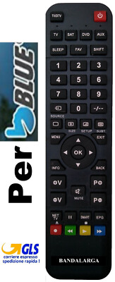 BELIFE® Telecomando di ricambio adatto per Blue 32BL600