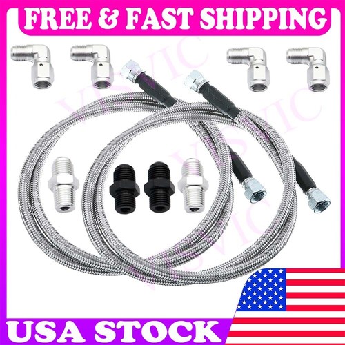 GM 4L60E 4L65E Automatic Transmission Cooler Lines Kit 6AN Fiber & SS