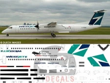 V1 Decals Bombardier Dash 8-Q400 Westjet Encore for 1/144 Eastern Express Kit