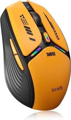 V19 Wireless Mouse, 2.4GHz Rechargeable Mouse LED with Battery Indicator, Mag...