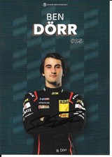 podpisana karta z autografem podpisana autograph card Ben Dörr DTM 2026