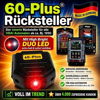  Geldspiel Spielautomaten Rücksteller bei Fehl. E60 ,ADP Bally Löwen Merkur NSM 