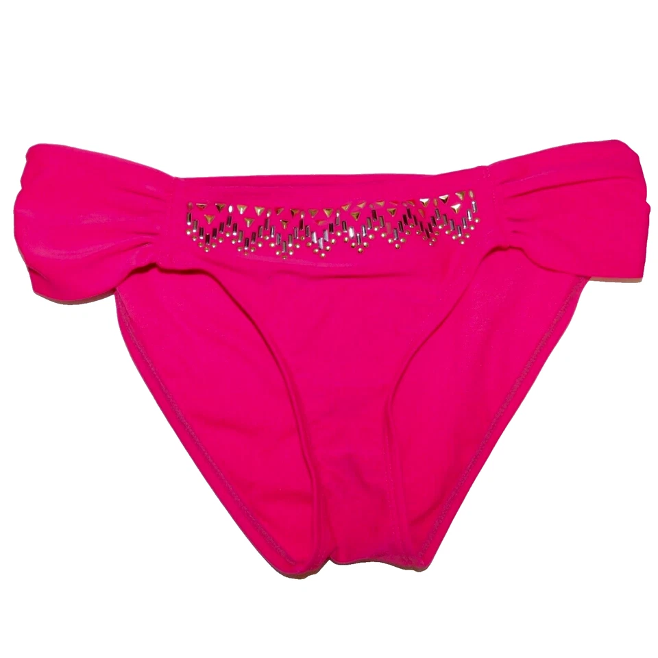 Bikini Traje de Baño 2 Piezas Jrs Talla M Oro Rosa Adornado Sujetador Integrado Bongo Foto 2 de 4