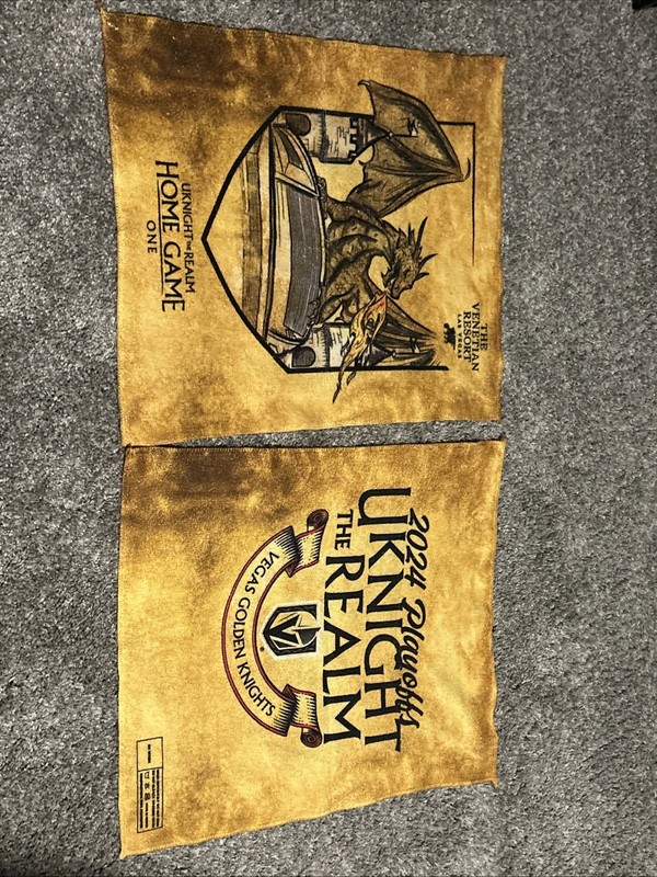 2 Golden Knights 2024 Playoffs Game 1 Rally Towel New Vegas Vs. Dallas