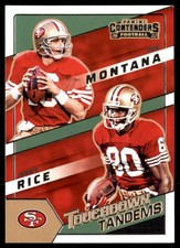 2022 Panini Contenders Jerry Rice Joe Montana Touchdown Tandems #TDT-SF9 49ers