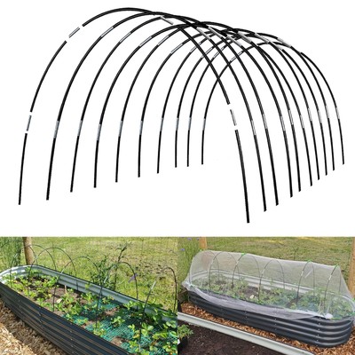 Greenhouse Hoops Grow Tunnel, 10 Sets of 7FT Garden Hoops for Raised Beds, Ru...