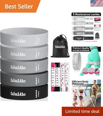 Fabric Resistance Bands for Working Out - Booty Bands for Legs -Glutes Traini...