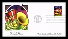 US COVER FLEETWOOD FIRST DAY OF ISSUE FRENCH HORN CHRISTMAS MUSIC