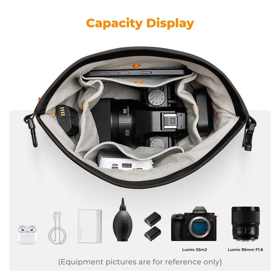 K&F Concept Camera Sling Bag Small bag Cute Soft Camera Pouch Handbag for Women - Image 3 of 4