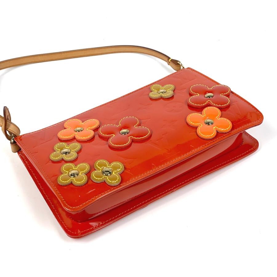Louis Vuitton Flower Pouch Orange Leather for sale online | eBay