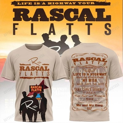Rascal Flatts Life Is A Highway Tour 3D Shirt Gift For Fans S-5XL CS495