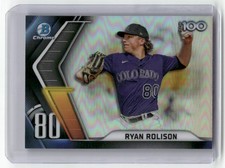 2022 Bowman #BTP-80 Ryan Rolison Bowman Scouts' Top 100