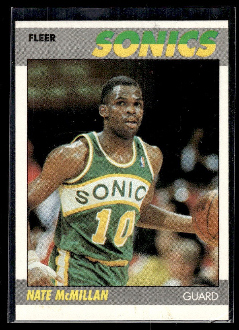 1987-88 Fleer Nate Mcmillan Seattle SuperSonics #75