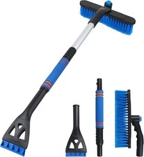 Car Snow Brush Ice Scraper, 32in Extendable, Windshield